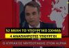 «Μικρό Υπουργικό σχήμα, χωρίς αναπληρωτές Υπουργούς», υποσχόταν προεκλογικά ο Μητσοτάκης