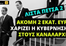 Λίστα Πέτσα 2: Κυριάκος κερνάει, οι καναλάρχες…πίνουν, ο κόσμος αγωνιά και απελπίζεται